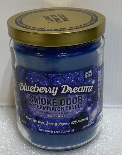 Smoke Odor Exterminator Blueberry Dreamz Candle (TIME ONLY) 13oz