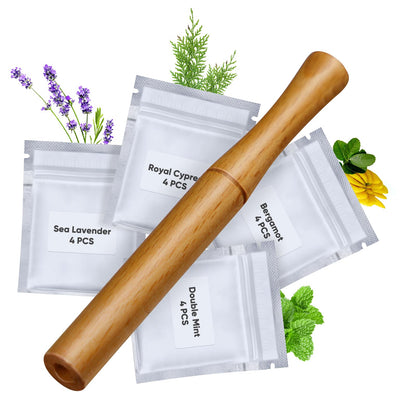 Smokeless Inhalers – Flavored Air Device to Quit Smoking | Natural Plant Extracts, Woody Scent