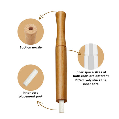 Smokeless Inhalers – Flavored Air Device to Quit Smoking | Natural Plant Extracts, Woody Scent