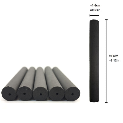Smokeless Moxa Sticks 5 Pcs – No Smoke for Moxibustion, Pure Mugwort, Carbonized 13cm