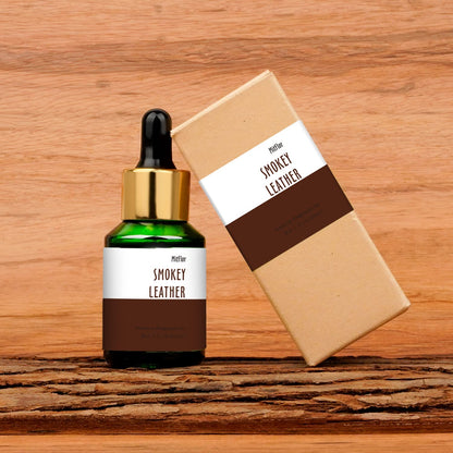 Smokey Leather Fragrance Oil – MitFlor 30ml | Premium Diffuser & Candle Scent