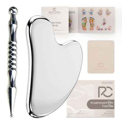 Rena Chris Acupuncture Pen – Manual Reflexology & Gua Sha Set