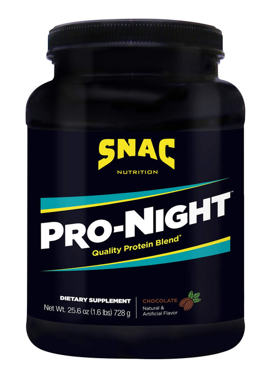 SNAC Pro-Night Quality Protein Blend for Nighttime Muscle Recovery - Chocolate BritishVita | Premium UK Vitamins & Wellness Supplements