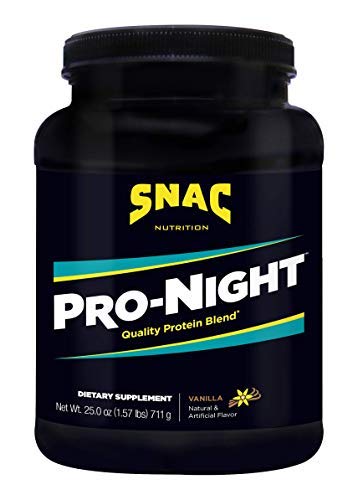 SNAC Pro-Night Vanilla – Nighttime Muscle Recovery Protein Blend