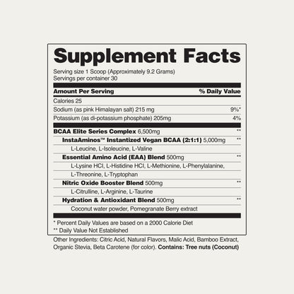 Snap BCAA Powder – Essential Amino Energy, Nitric Oxide Booster, Watermelon (30 Servings)