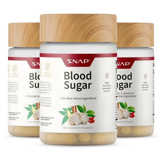 Snap Supplements Blood Sugar Blend - 180 Count | Balanced Energy Support BritishVita | Premium UK Vitamins & Wellness Supplements