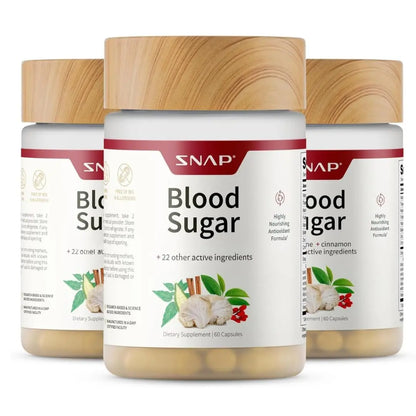 Snap Supplements Blood Sugar Blend - 180 Count | Balanced Energy Support BritishVita | Premium UK Vitamins & Wellness Supplements