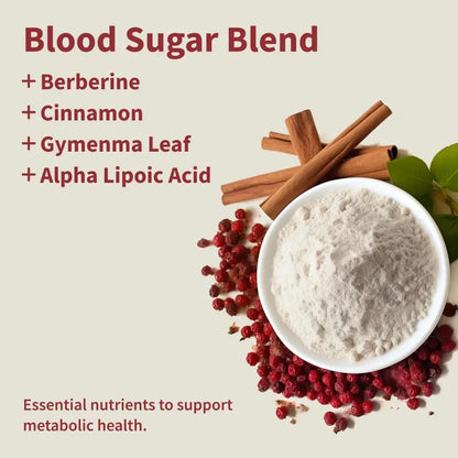 Snap Supplements Blood Sugar Blend - 180 Count | Balanced Energy Support BritishVita | Premium UK Vitamins & Wellness Supplements