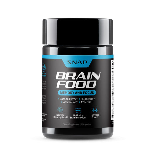 Snap Supplements Brain Booster Nootropics - Memory & Focus, 60 Caps BritishVita | Premium UK Vitamins & Wellness Supplements
