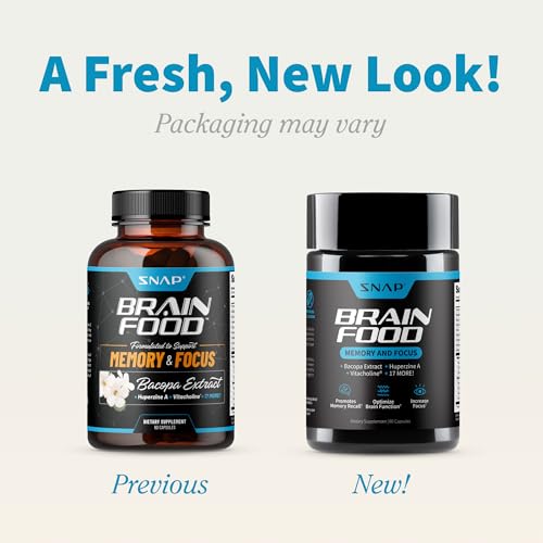 Snap Supplements Brain Booster Nootropics - Memory & Focus, 60 Caps