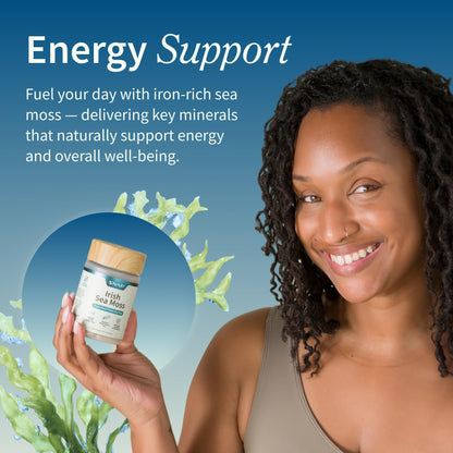 Irish Sea Moss with Bladderwrack & Iodine – Immune & Skin Support