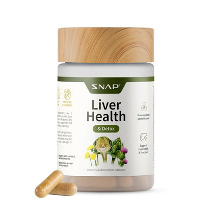 Snap Supplements Liver Health & Detox – 60 Vegetarian Capsules | Liver & Digestive Support