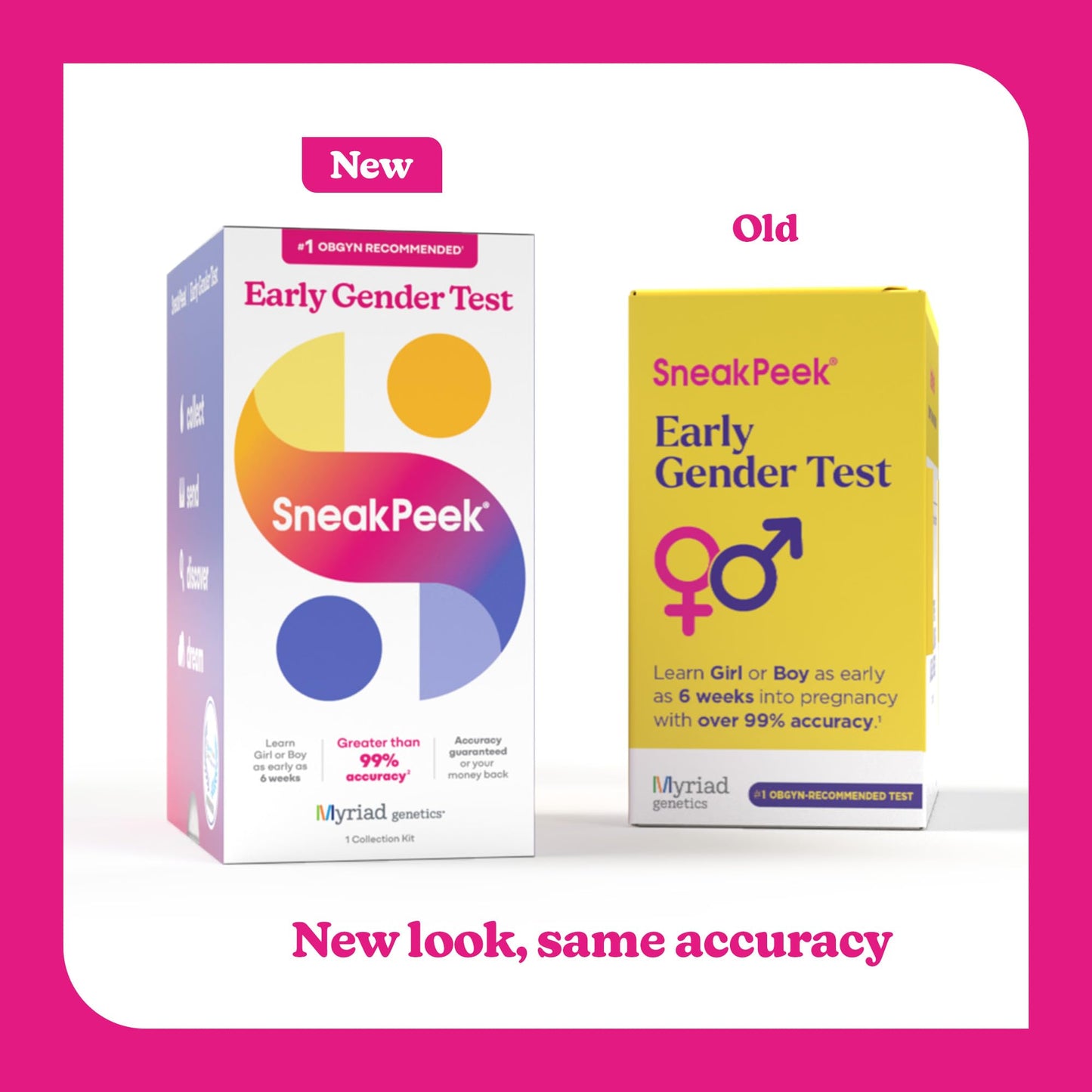 SneakPeek Early Gender Test – At-Home Kit, 6 Weeks, 99%+ Accuracy (Lab Fee Included)