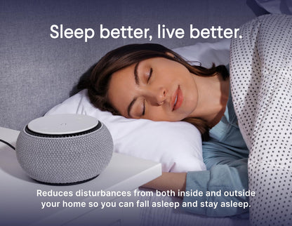 SNOOZ Smart White Noise Machine — Real Fan Inside, Non-Looping Sleep Aid