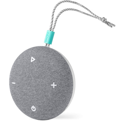 SNOOZ Go Portable Travel Sound Machine — 6 Sounds, Bluetooth Speaker, 20h Battery, Charcoal