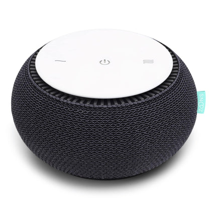 SNOOZ Smart White Noise Machine – Real Fan Inside, Non-Looping Sleep Aid (Charcoal)