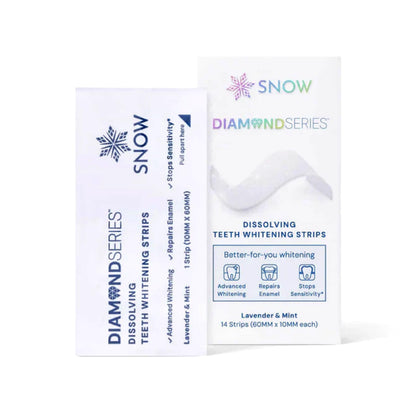 Snow DiamondSeries Whitening Strips 14 CT | Easy, Dissolvable Whitening