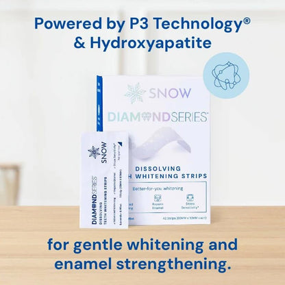 Snow DiamondSeries Whitening Strips 14 CT | Easy, Dissolvable Whitening