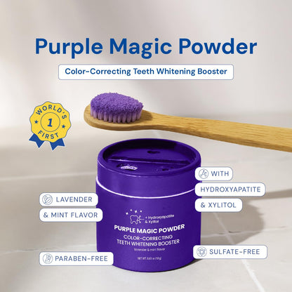 SNOW Purple Magic Powder – Purple Teeth Whitening with Hydroxyapatite (18g)