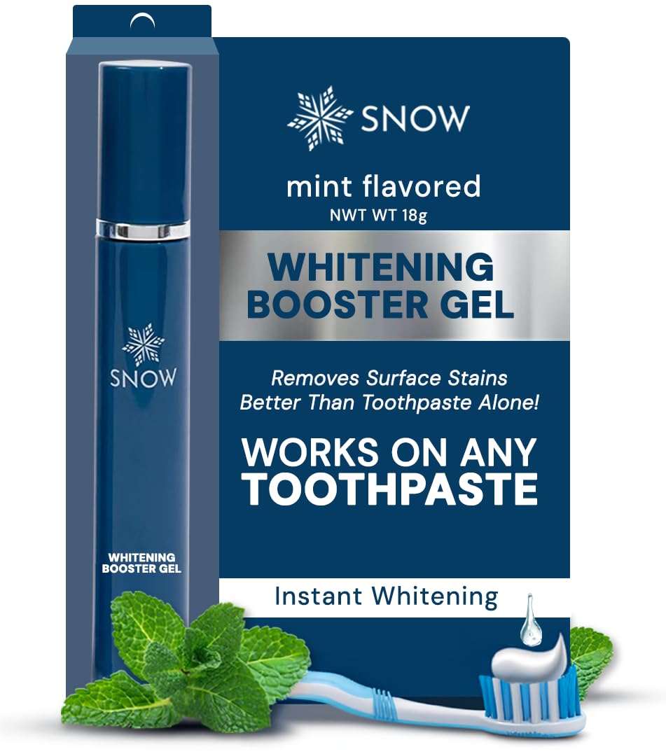 Snow Teeth Whitening Gel 18g – Vegan Hydrogen Peroxide Booster with Xylitol