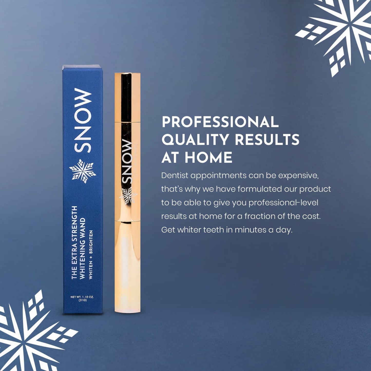 Snow Extra-Strength Teeth Whitening Serum – Whitening Pen with Potassium Nitrate & Hydroxyapatite – 1 Pack