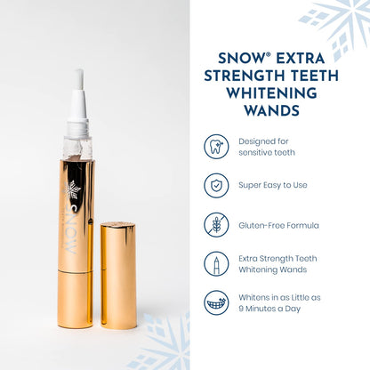 Snow Extra-Strength Teeth Whitening Serum – Whitening Pen with Potassium Nitrate & Hydroxyapatite – 1 Pack