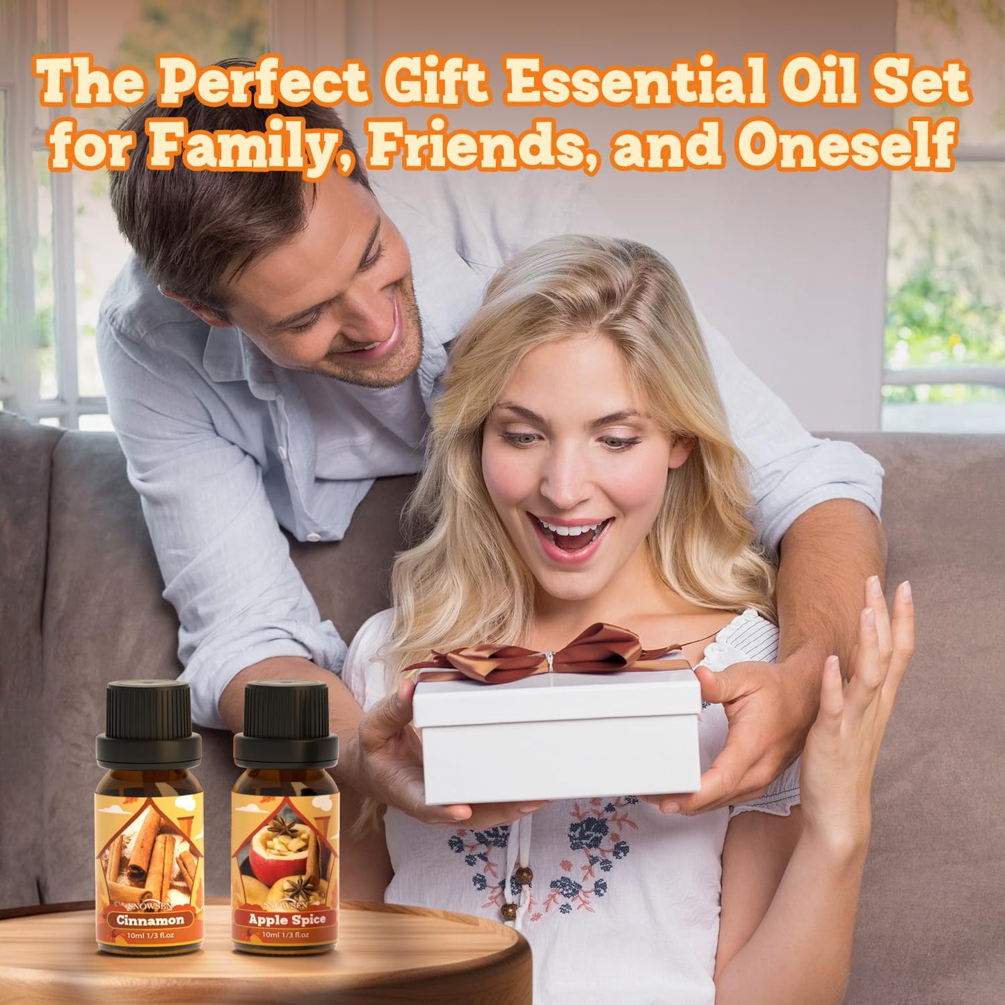 SNOWSEN Autumn Essential Oil Set – 6x10ml for Diffusers, Soaps & Candles