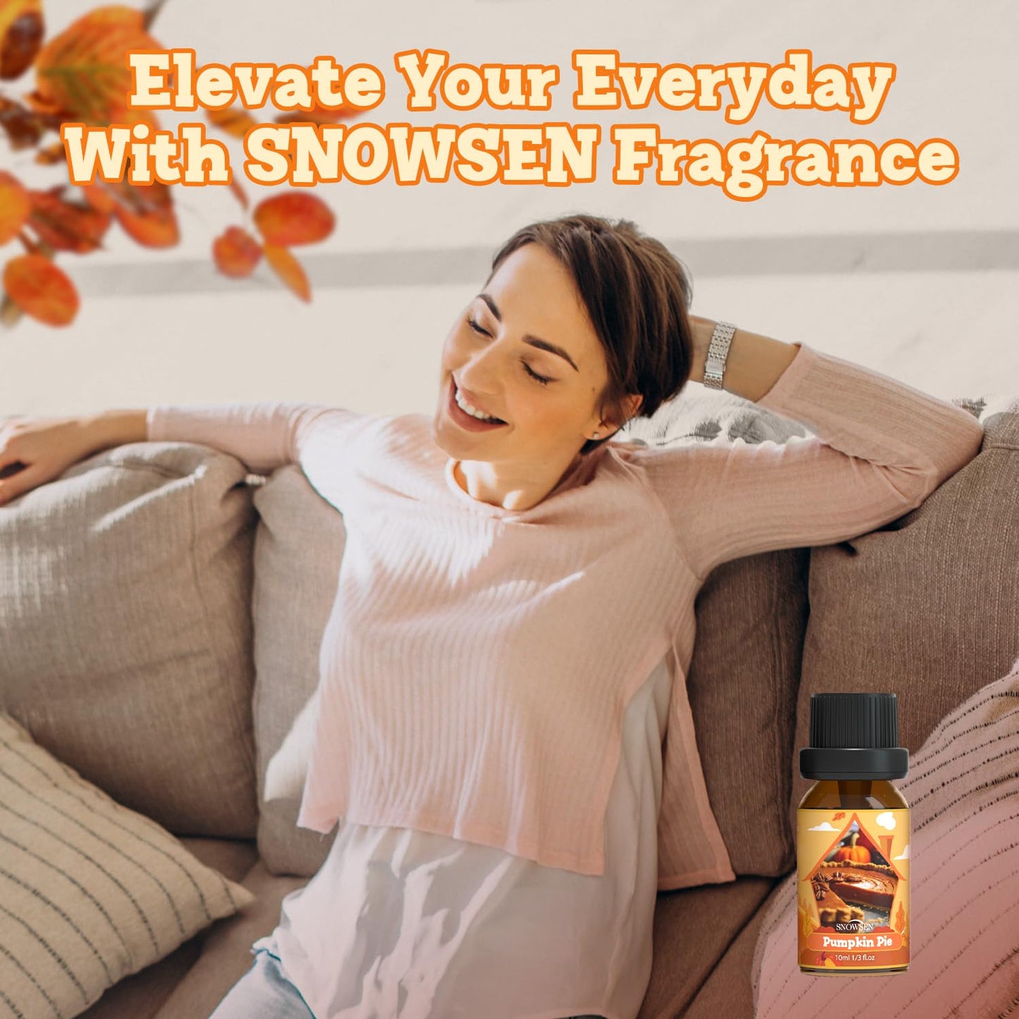 SNOWSEN Autumn Essential Oil Set – 6x10ml for Diffusers, Soaps & Candles