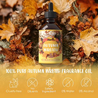 SNOWSEN Autumn Wreath Fragrance Oil – 4oz Premium Essential Oil