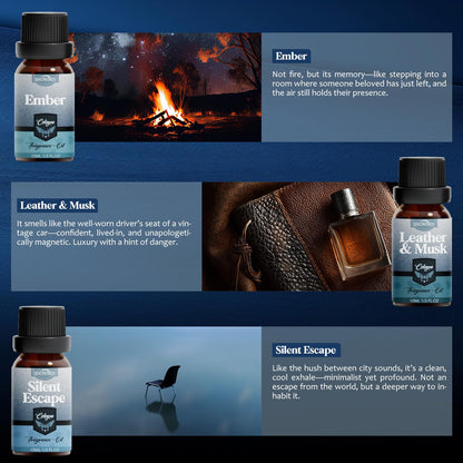SNOWSEN Cologne Essential Oil Set - Diffuser Oils & Gift Set