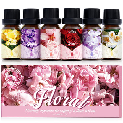 SNOWSEN Floral Essential Oil Set - Premium Oils for Diffusers