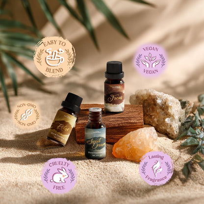 SNOWSEN Harmony Essential Oil Set – Breathe, Sweet Dream, Relax, Happy, Focus
