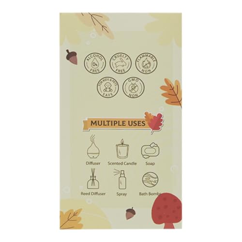 SNOWSEN Pumpkin Pie Fragrance Oil 120ml – Autumn Scent for Diffusers, Candles & Soaps, Premium Grade (4 FL OZ)