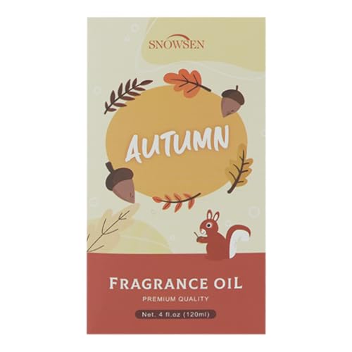 SNOWSEN Pumpkin Pie Fragrance Oil 120ml – Autumn Scent for Diffusers, Candles & Soaps, Premium Grade (4 FL OZ)