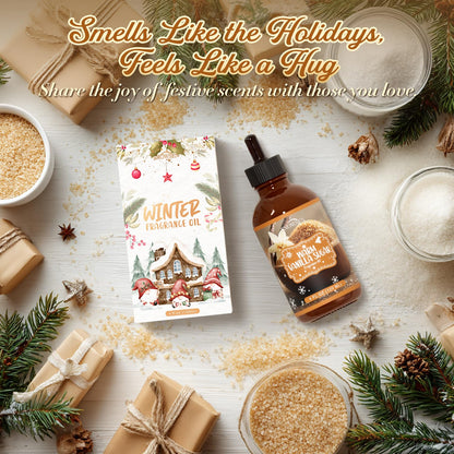 SNOWSEN Warm Vanilla Sugar Essential Oil 4 oz – Undiluted, Glass Dropper