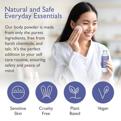 SoCal Suds & Company Lavender Talc-Free Body Powder — Arrowroot, Kaolin & Aspen Bark, 4oz, 1-Pack