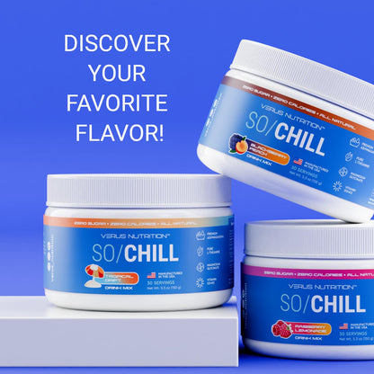 VERUS NUTRITION SoChill Powdered Drink Mix – Tropical Drift (Blackberry Peach) | No Sugar | Relaxation & Mood Support