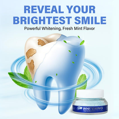Teeth Whitening Powder - No Sensitivity, Enamel Safe | Coffee & Tea Stains