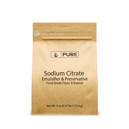 Pure Original Ingredients Sodium Citrate (4 oz) – Preservative & Emulsifier for Molecular Gastronomy