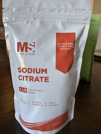 Sodium Citrate Powder 16 oz – Food Grade, Non-GMO, 454g