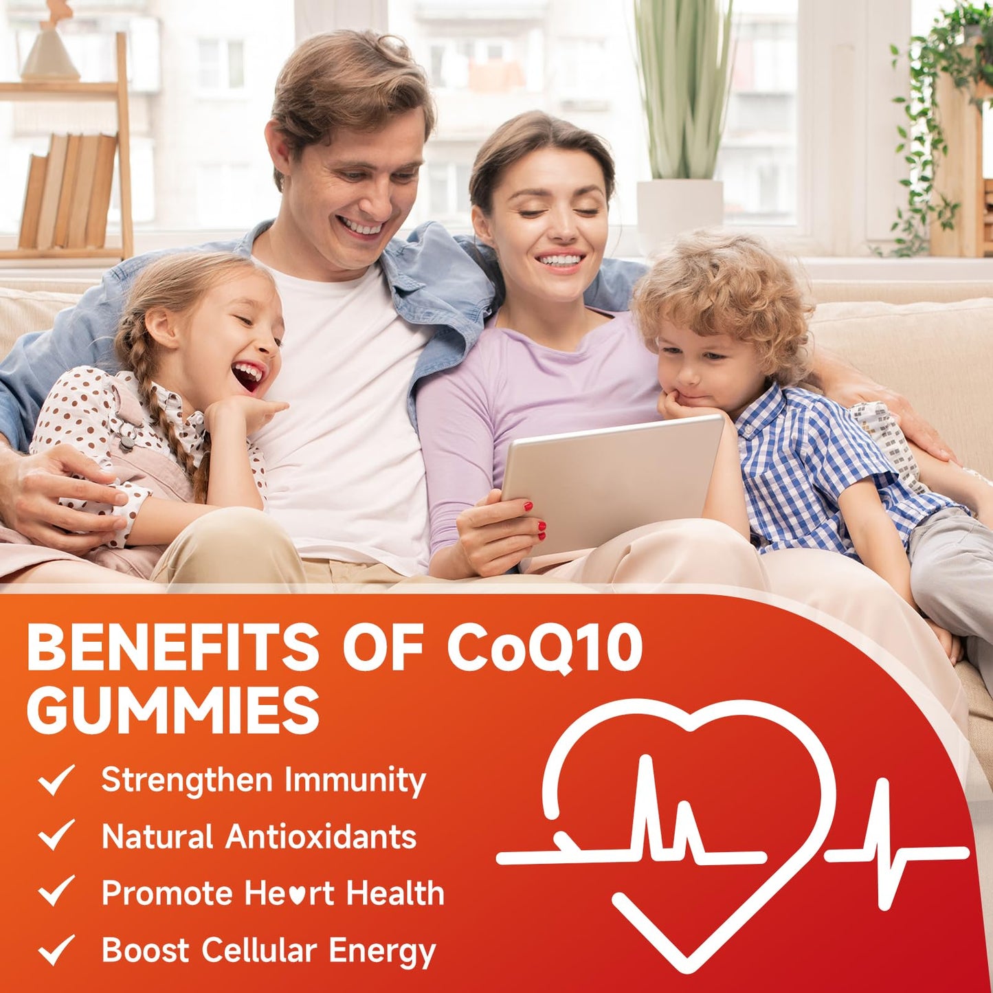 softbear CoQ10 Gummies 400mg – High-Absorption CoQ10, Omega-3 & Zinc (Strawberry, 60 Count)