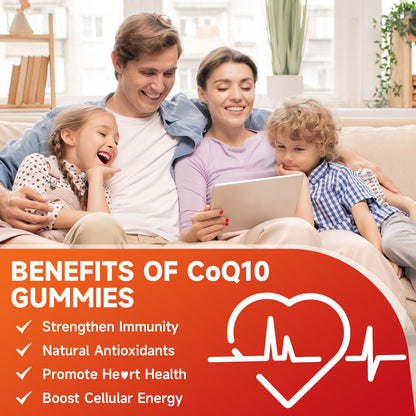 softbear CoQ10 Gummies 400mg – High-Absorption CoQ10, Omega-3 & Zinc (Strawberry, 60 Count)