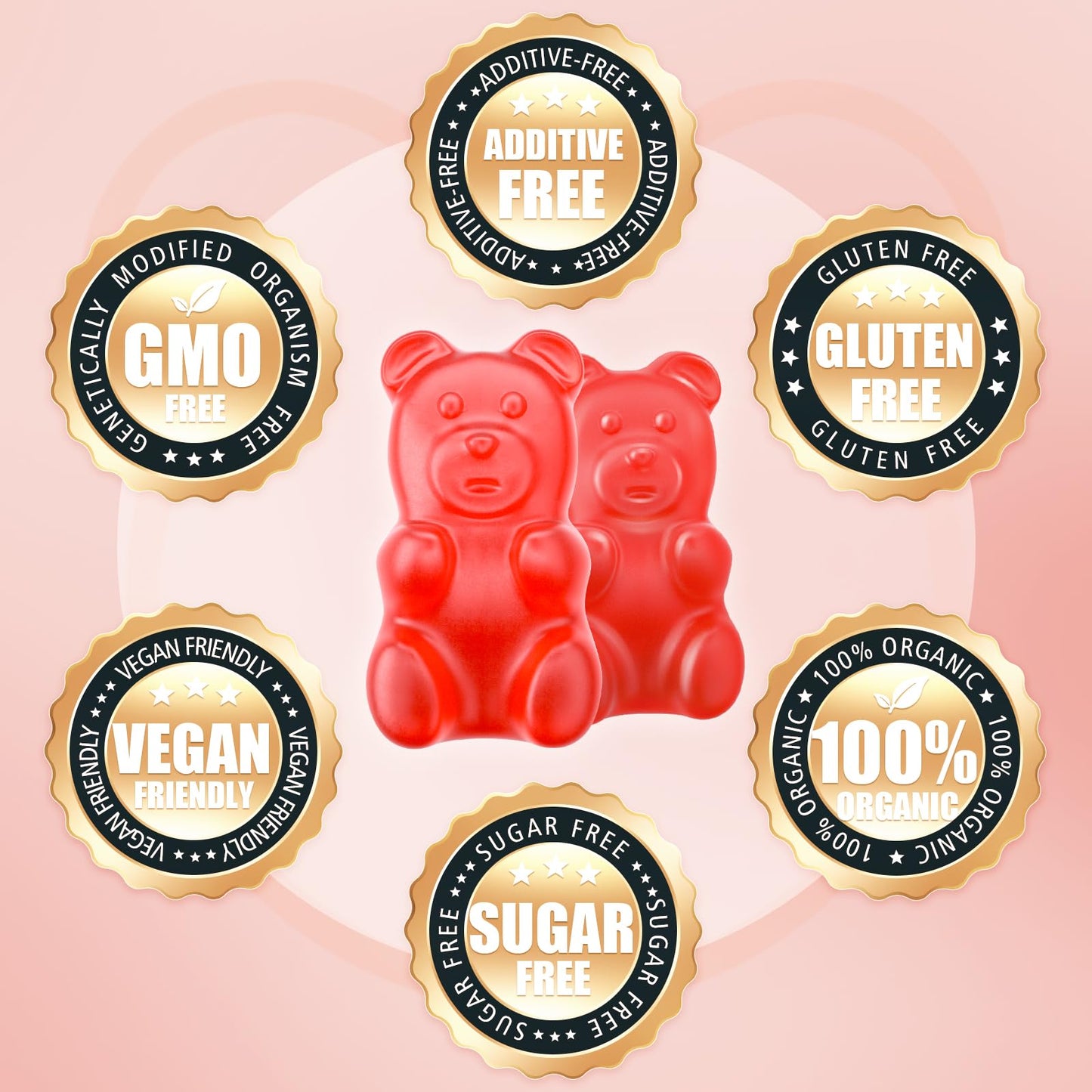 softbear Potassium Gummies for Adults – High-Absorption Magnesium & Potassium, Vitamin D3 & B6, Sugar-Free Strawberry 120 Gummies