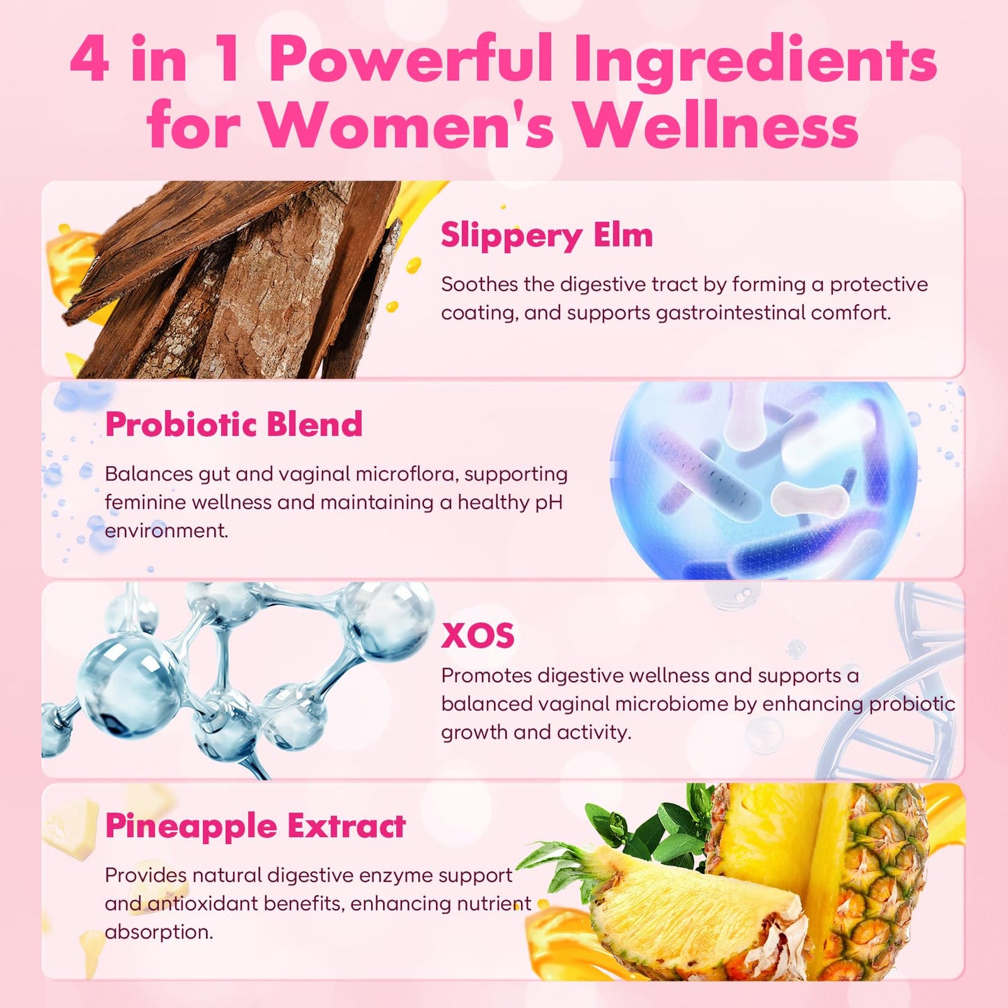 Softbear Women's Probiotic Slippery Elm Gummies – pH Balance & Flora Health