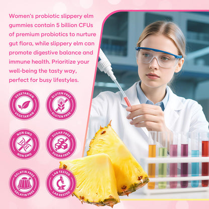 Softbear Women's Probiotic Slippery Elm Gummies – pH Balance & Flora Health