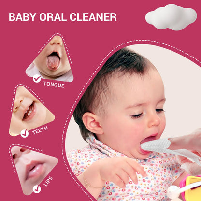 SOFYFINE 60 Counts Baby Tongue Cleaner & Finger Toothbrush – Newborns 0-24 Months
