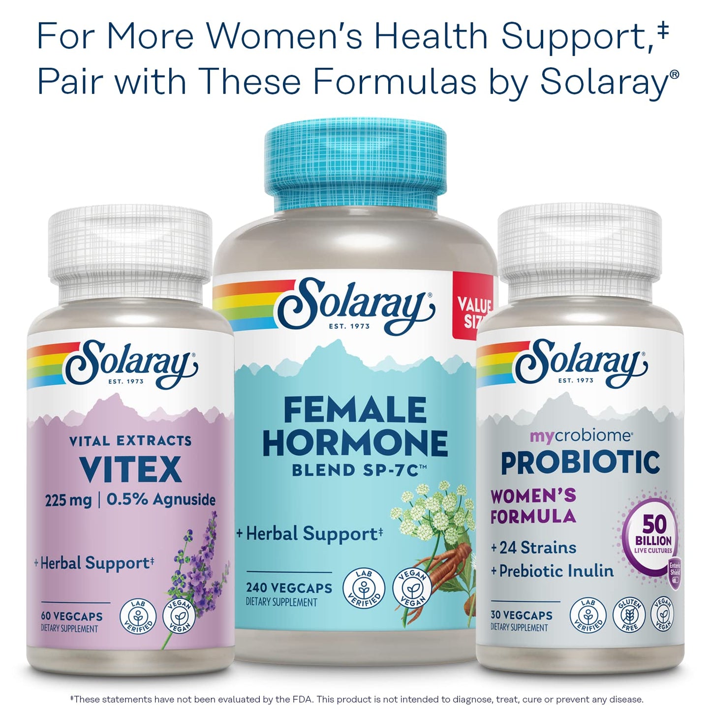 SOLARAY Once Daily Phytoestrogen – Women's Hormone Support with Black Cohosh, Dong Quai, Wild Yam & Soy Isoflavones | 60-Day Guarantee