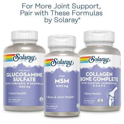 SOLARAY Glucosamine Chondroitin Hyaluronic Acid 1500/1000/20mg – 90 Capsules BritishVita | Premium UK Vitamins & Wellness Supplements