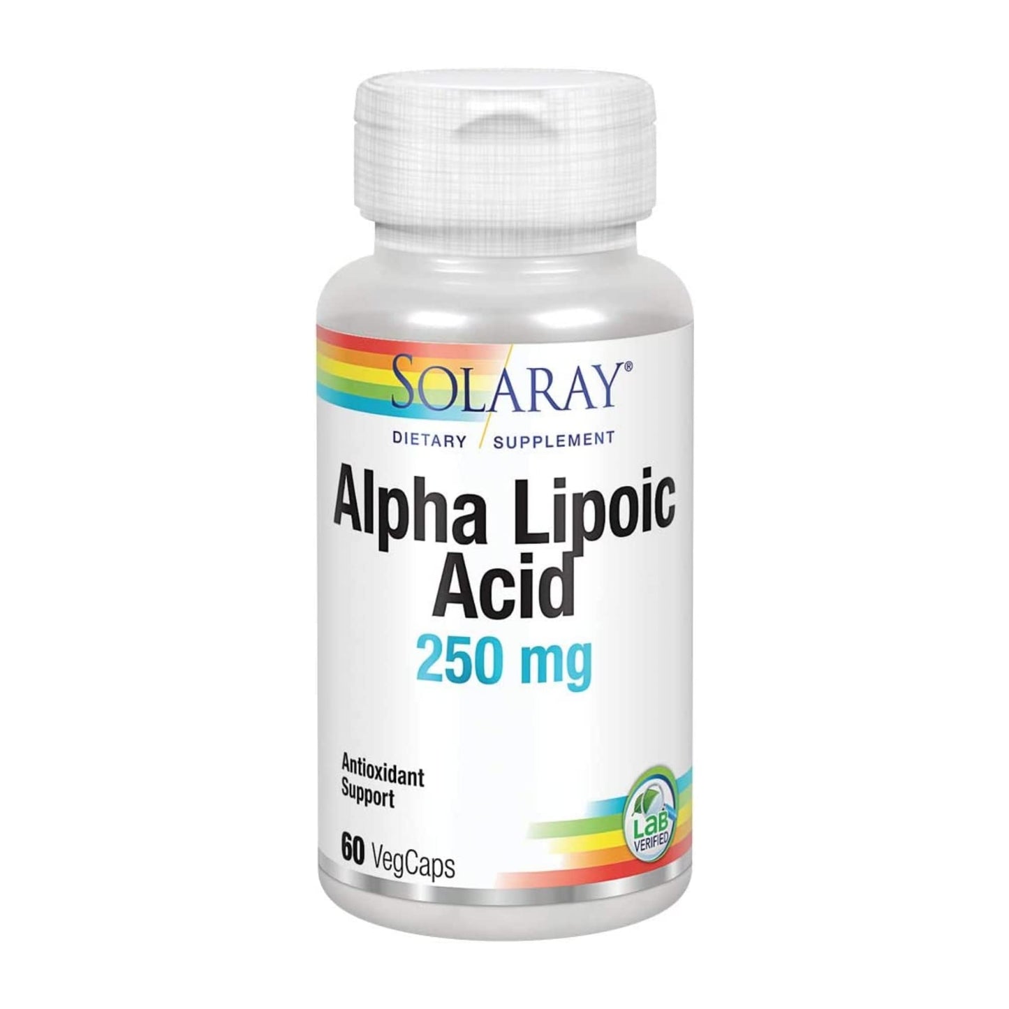 SOLARAY Alpha Lipoic Acid 250 mg - 60 VegCaps | Antioxidant & Energy Support