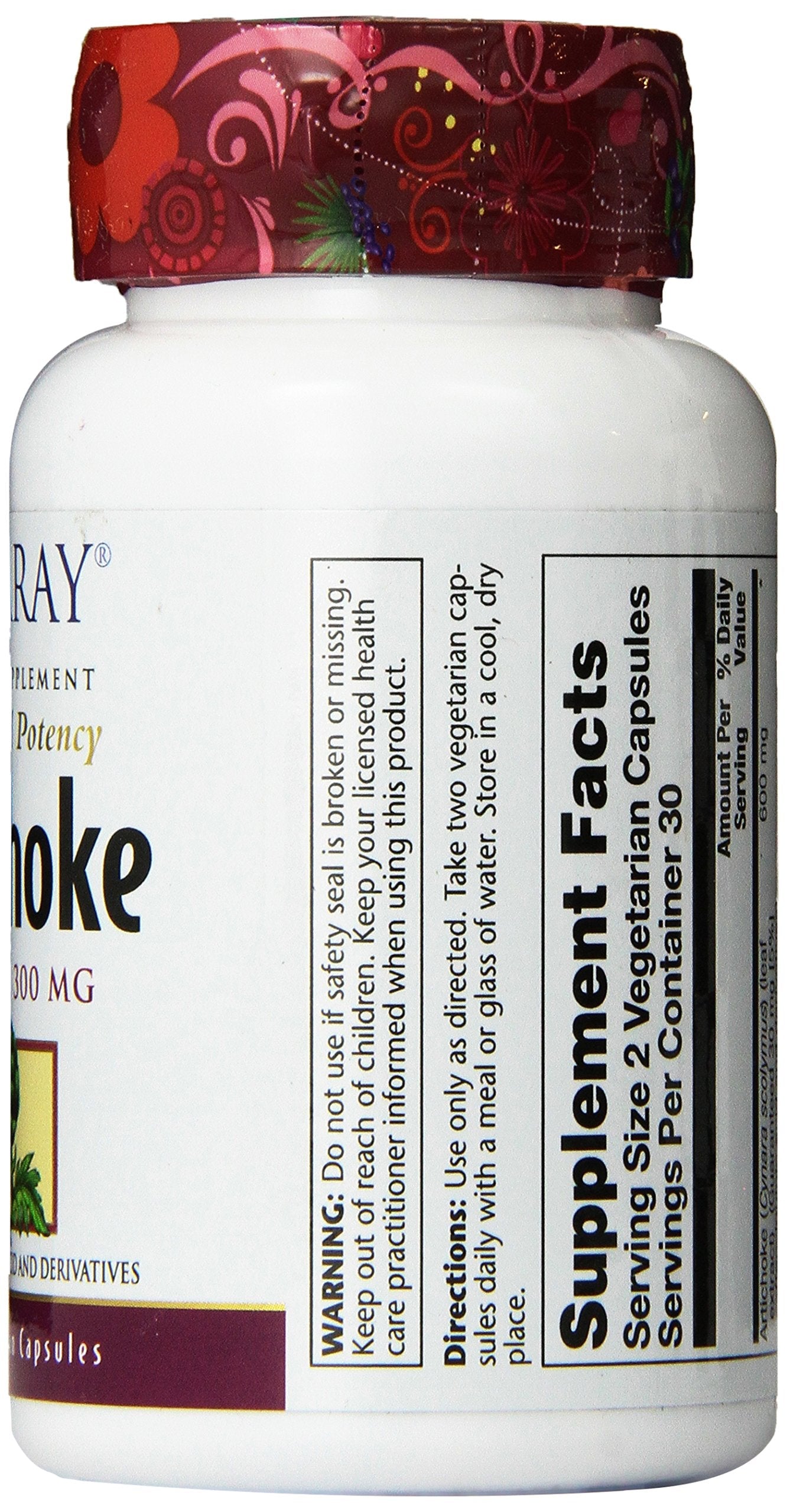 SOLARAY Artichoke Leaf Extract 600mg – Liver & Digestive Support | 60 Veg Caps